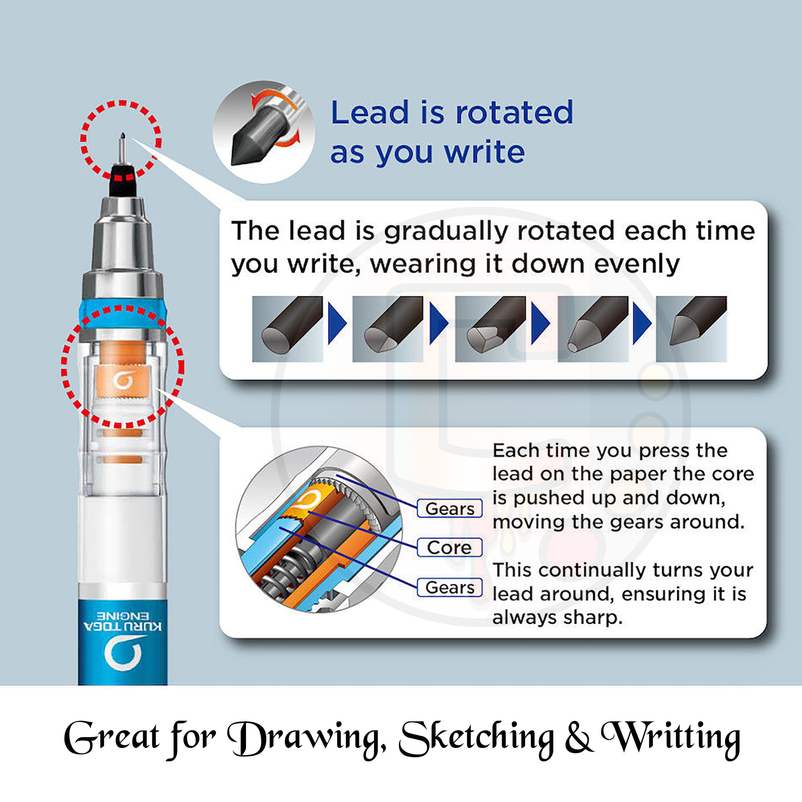 Uni Kurutoga Advance Mechanical Pencil - Image 6