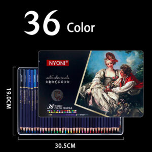 NYONI water soluble 36 shades color pencil