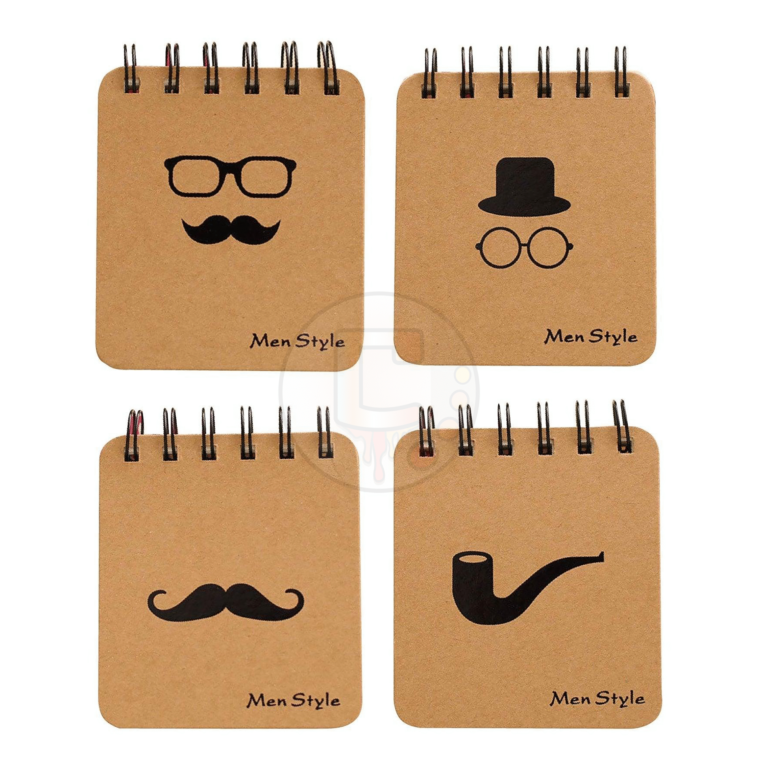 Korean stationery small and portable Mr. Beard coil notebook coil book notepad
