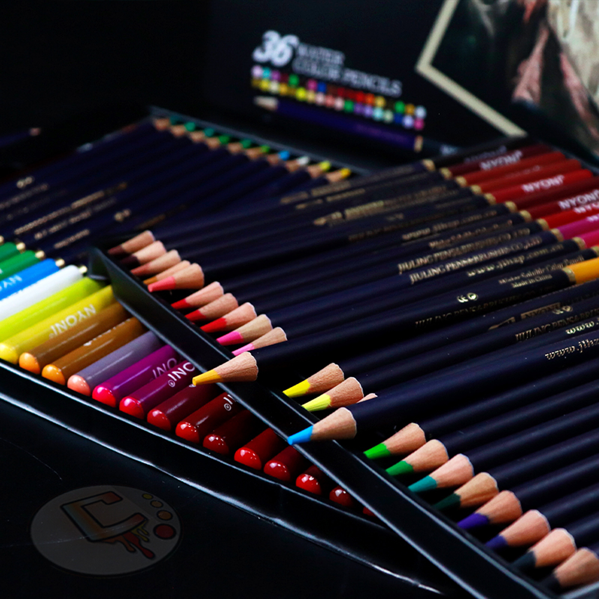 NYONI water soluble 36 shades color pencil - Image 5
