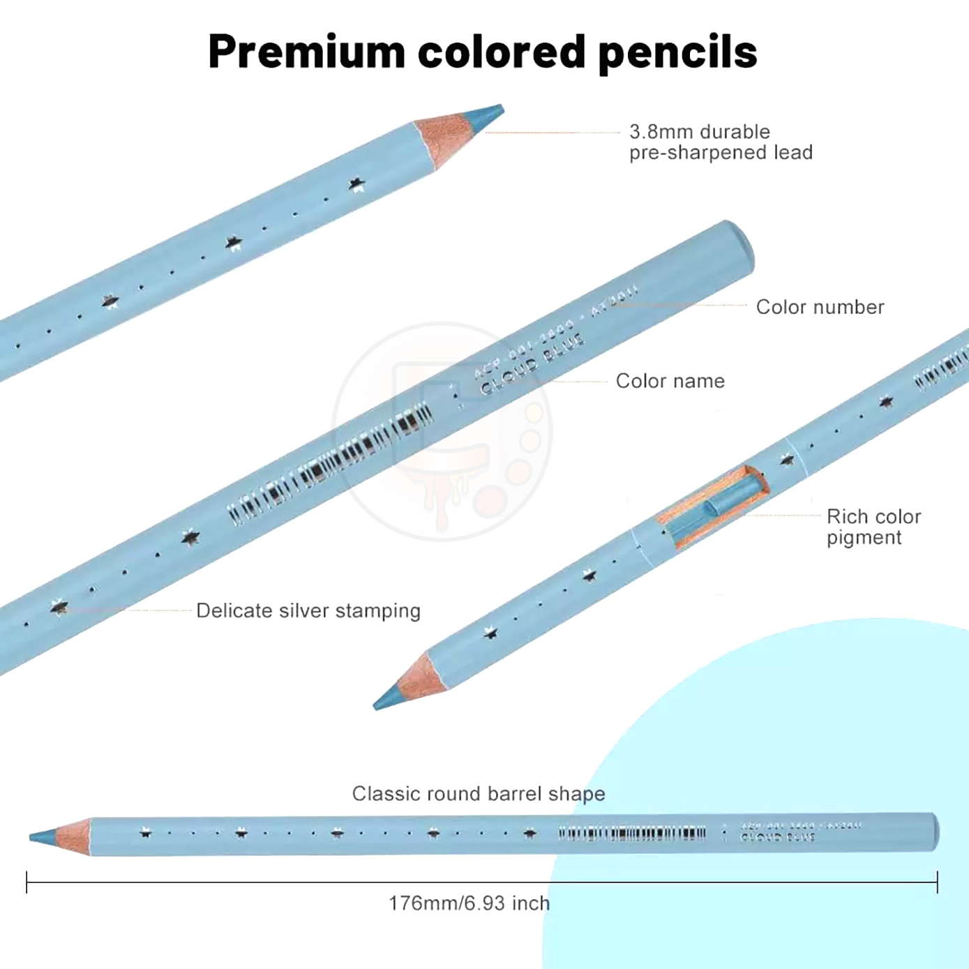 Arrtx 72 Colored Pencils set - Image 10