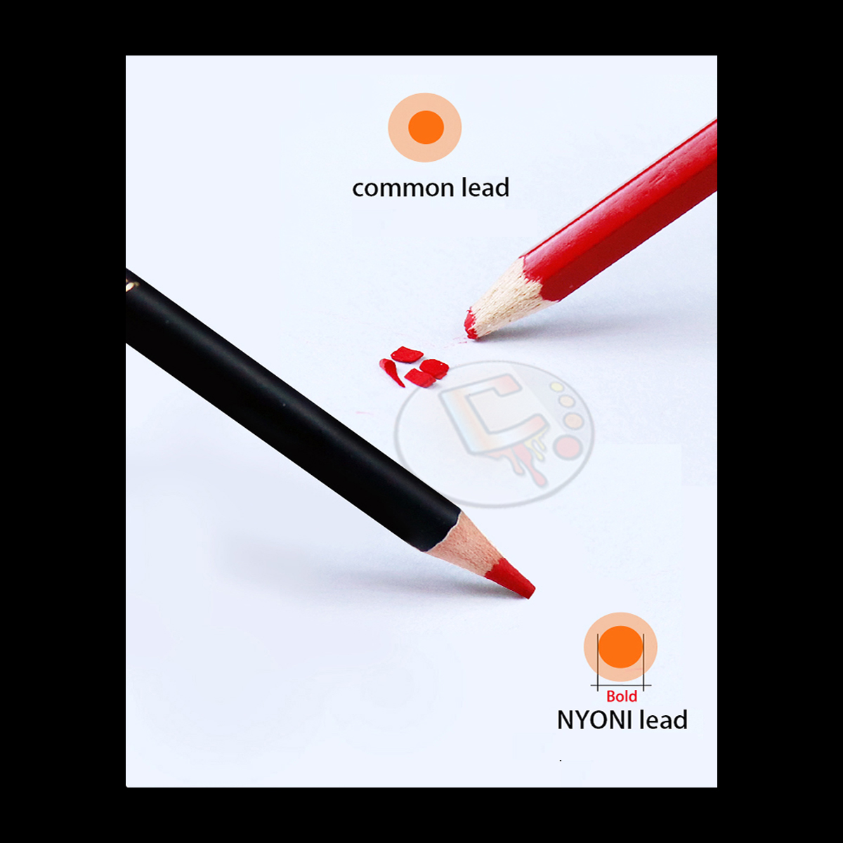 NYONI water soluble 36 shades color pencil - Image 3