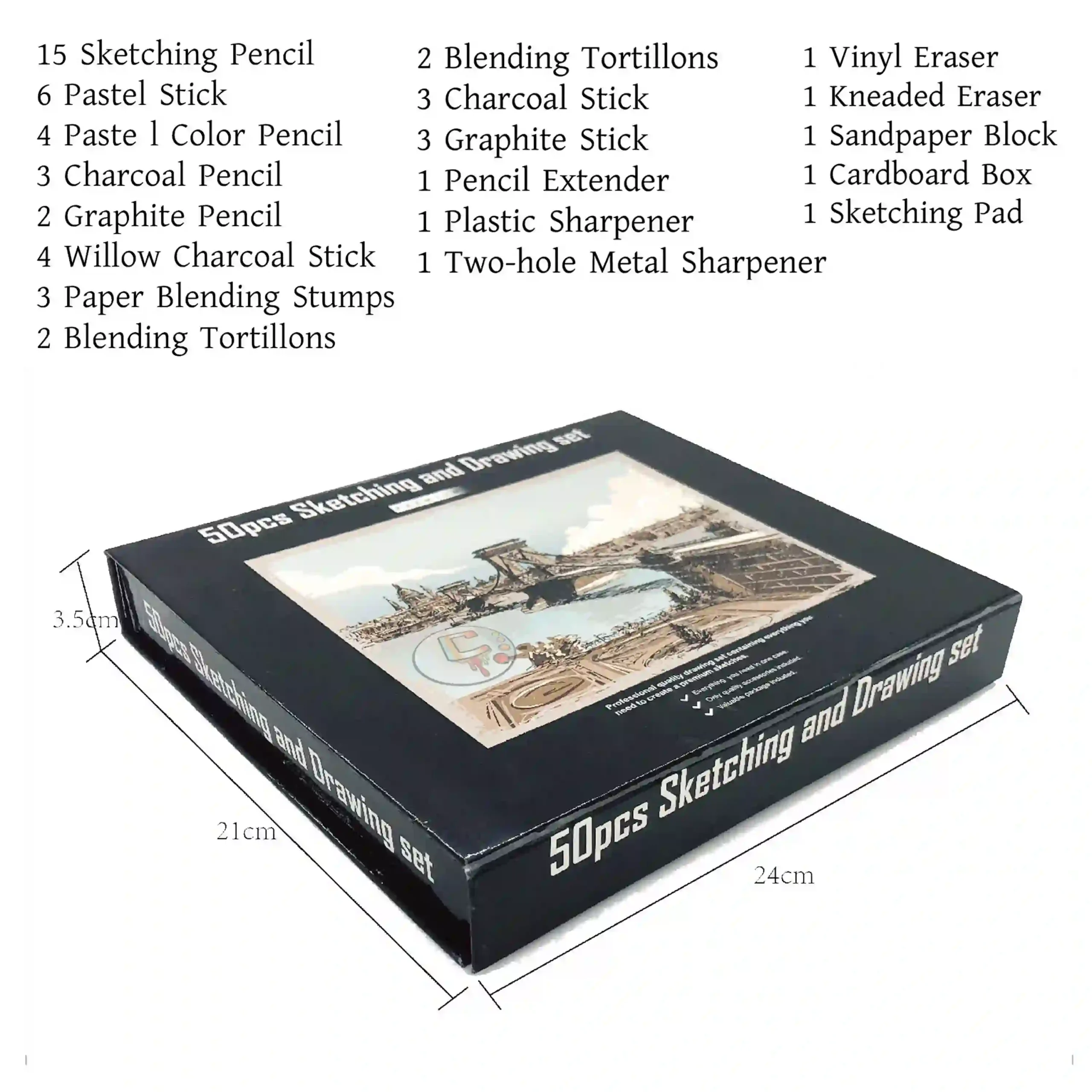 50 pieces sketch set