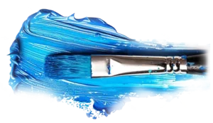 pngtree brush strokes with blue artistic color png image 19114301
