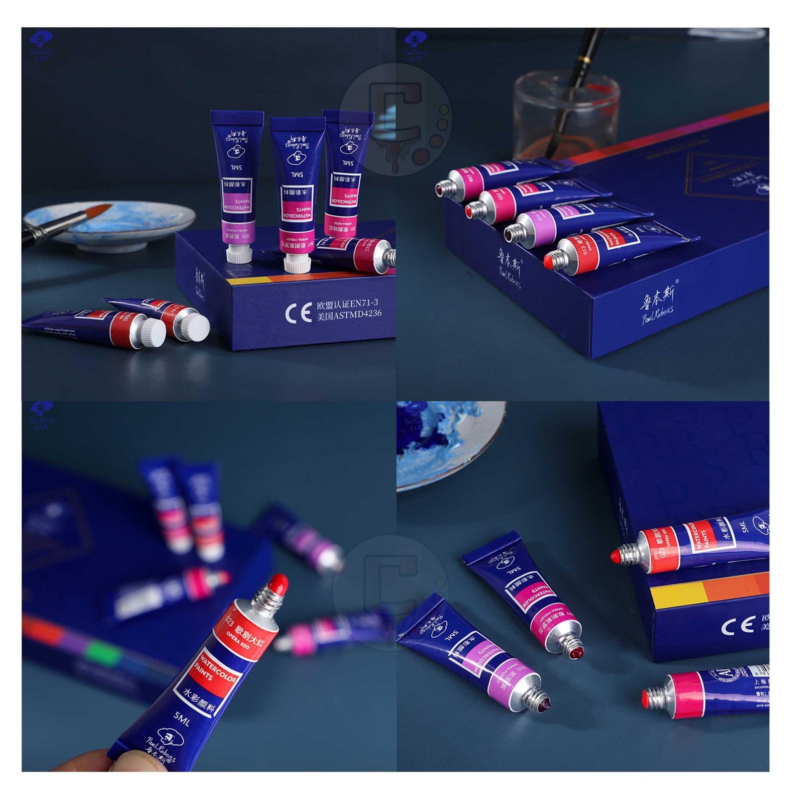 paul rubens opera series 5ml 14 colors fluorescent watercolor paint